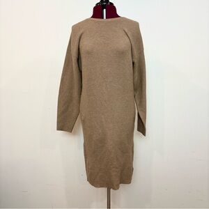 Joie Waffle Knit Slim fit Midi Dress Long Sleeve sz S